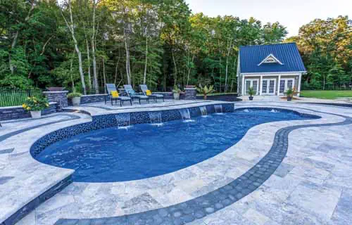 The Eclipse fiberglass pool design by Leisure Pools