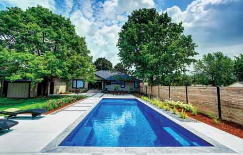 The Pinnacle fiberglass pool design by Leisure Pools