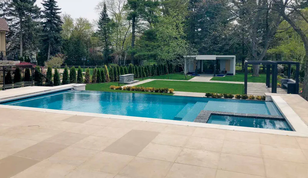 The Ultimate fiberglass swimming pool design in Silver grey- by Leisure Pools.