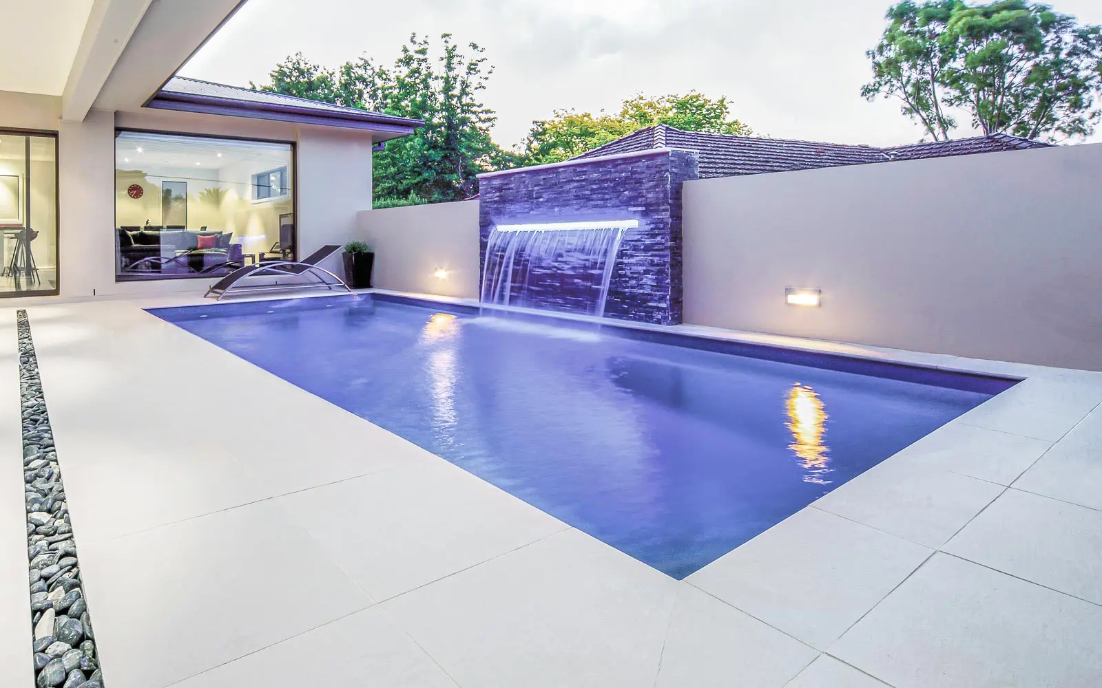 The Reflection, a fiberglass pool design manufactured by Leisure Pools